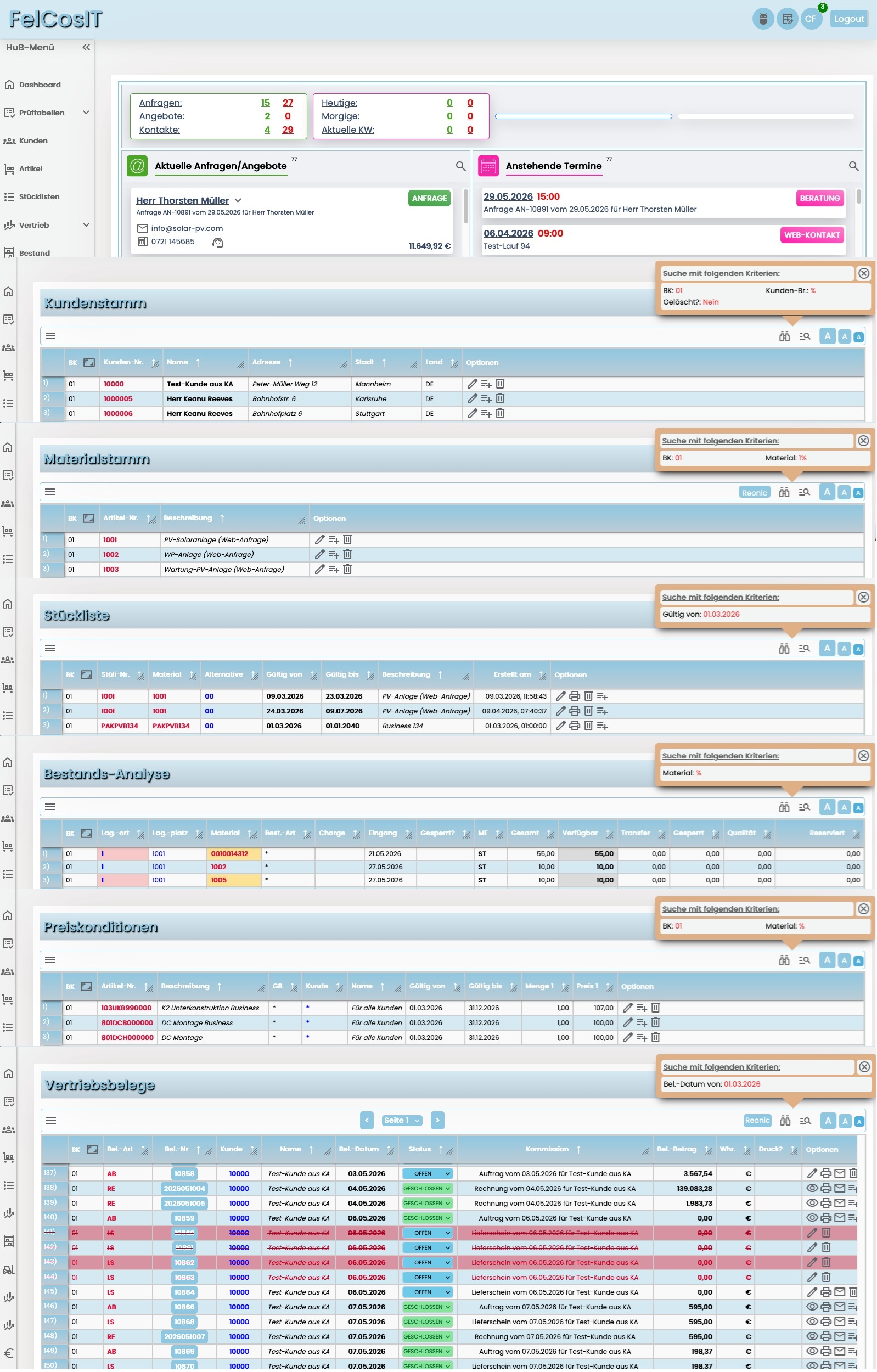 HuB Dashboard